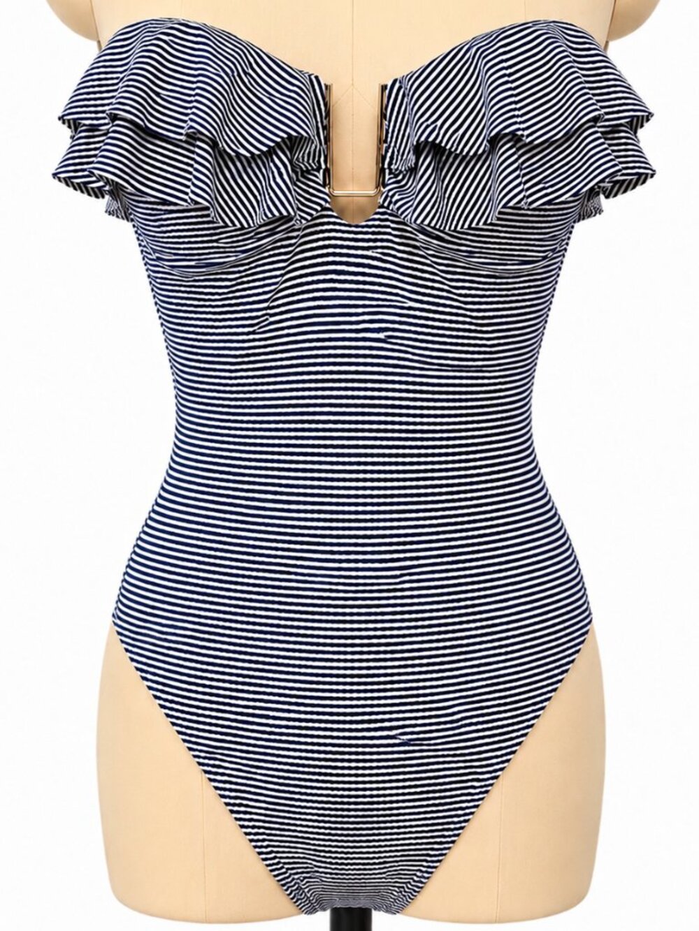 💋 Melissa Obadash One-Piece Swimsuit* | Navy White Stripe | US Size 6